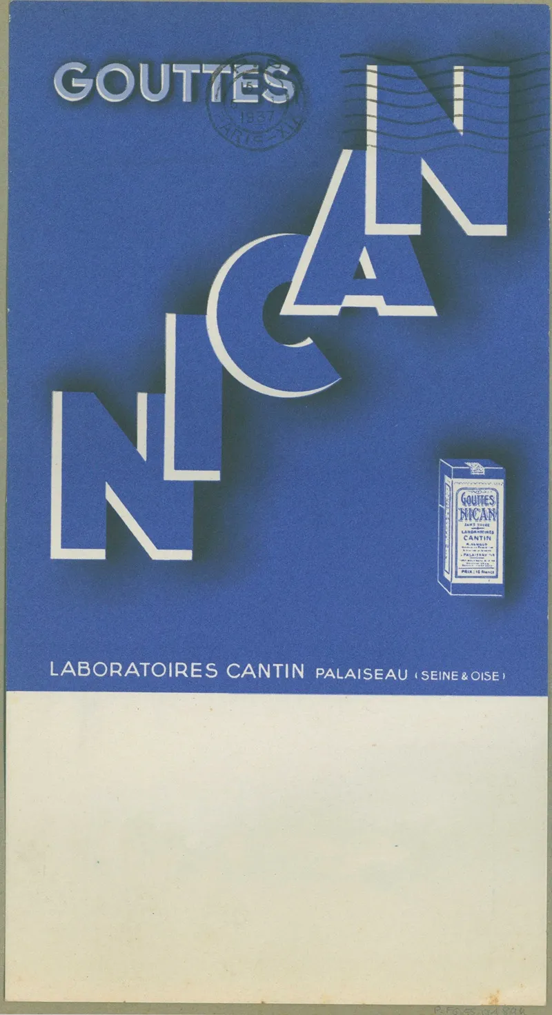 Gouttes Nican 3 Wall Art by Laboratoires Cantin - High-Resolution Digital Print