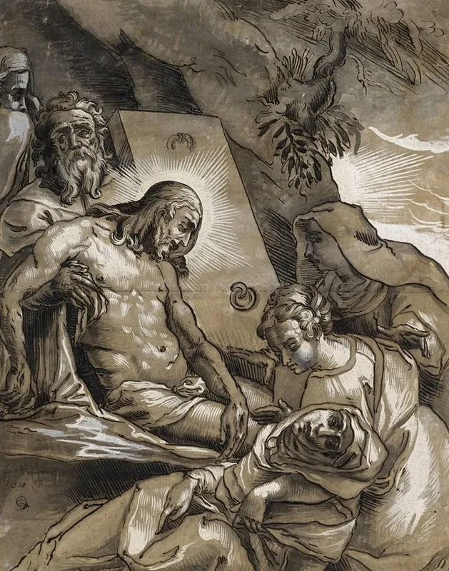 Grablegung Christi Wall Art by Niklaus Bock - High-Resolution Digital Print