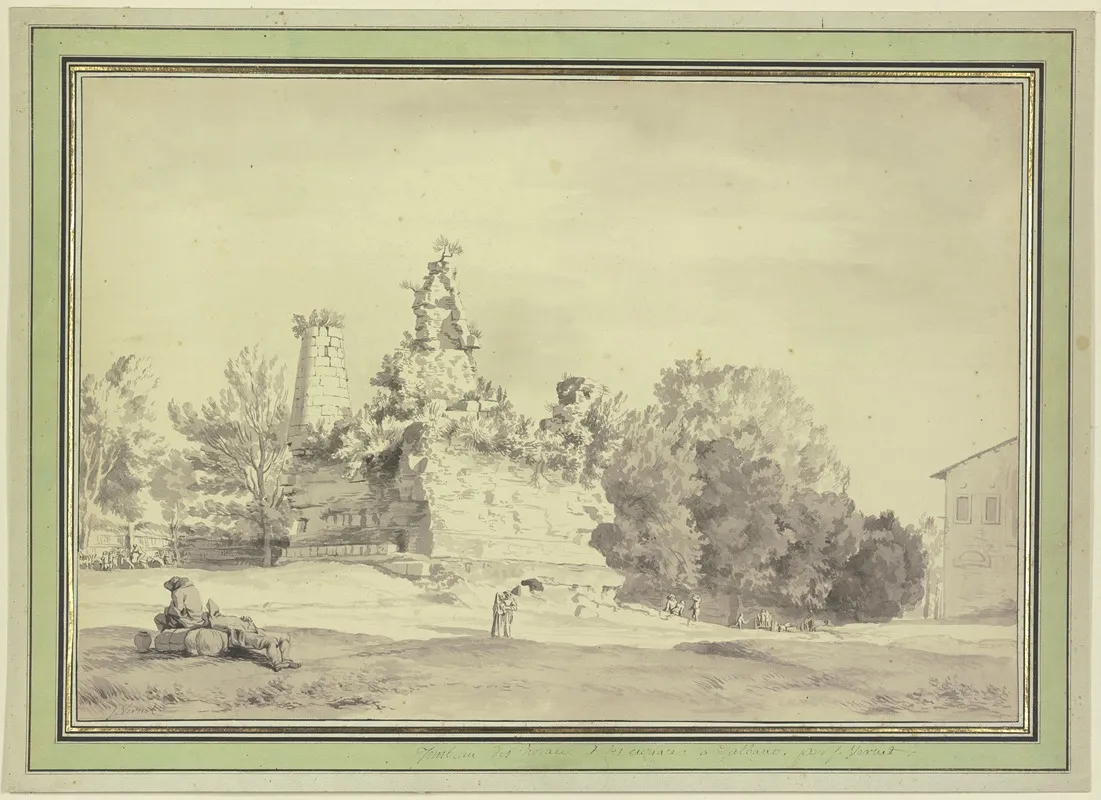 Grabmal Der Horatier Und Curiatier 2 Wall Art by Claude-Joseph Vernet - High-Resolution Digital Print