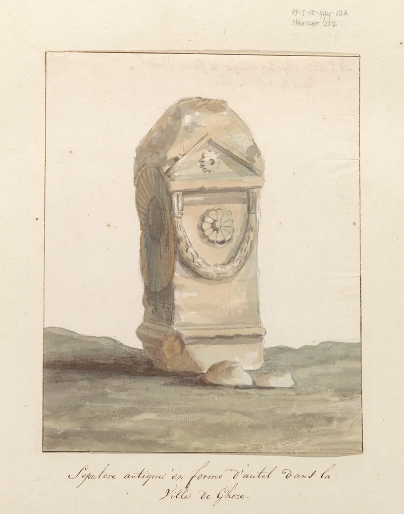 Grafmonument In Vorm Van Klassiek Altaar In Stad Gozo