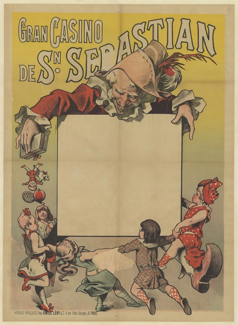 Gran Casino De San Sebastian Wall Art by Imp. Emile Lévy - High-Resolution Digital Print