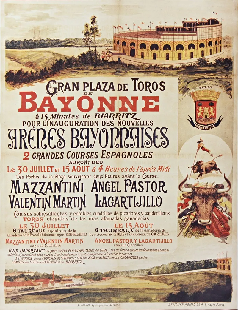 Gran Plaza De Toros De Bayonne Wall Art by G. Poite - High-Resolution Digital Print