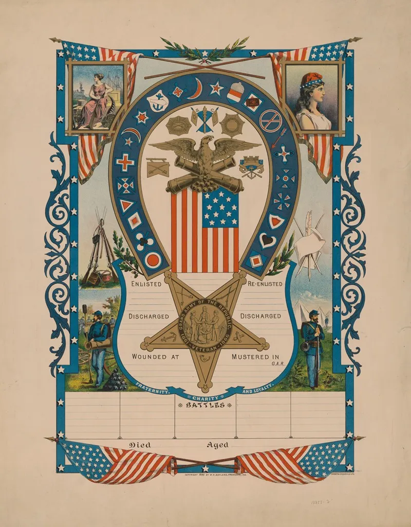 Grand Army Of The Republic Veteran 1861 1866 Wall Art by Shober & Carqueville - High-Resolution Digital Print