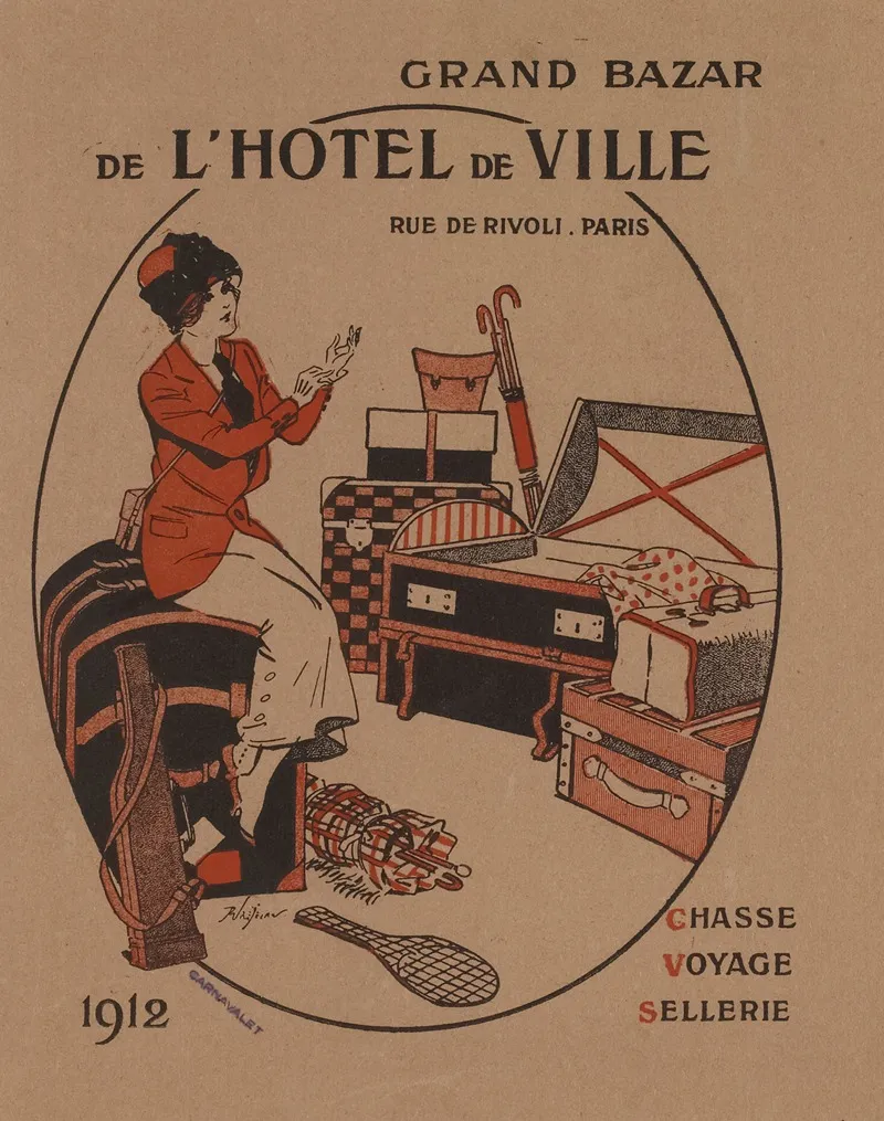 Grand Bazar De Lhotel De Ville Wall Art by R. Préjean - High-Resolution Digital Print