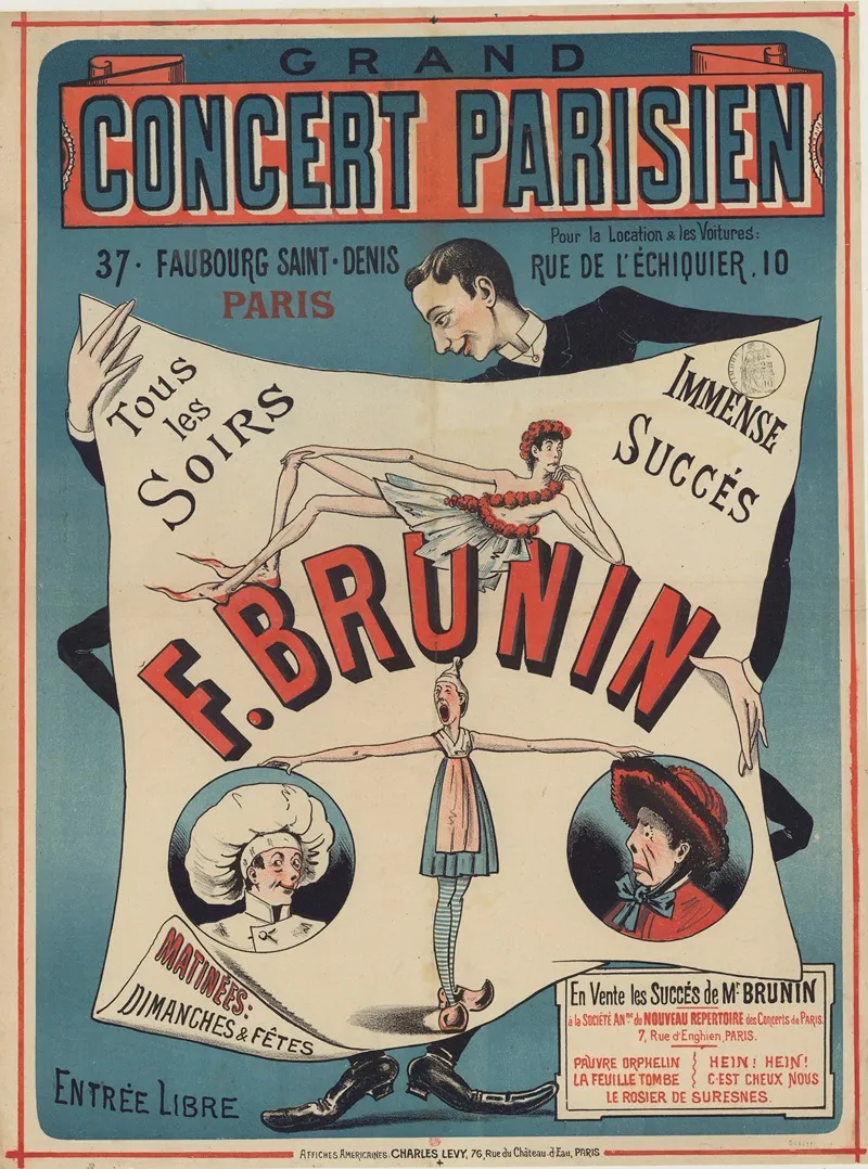 Grand Concert Parisien 37 Faubourg Saint Denis Paris Tous Les Soirs F Brunin