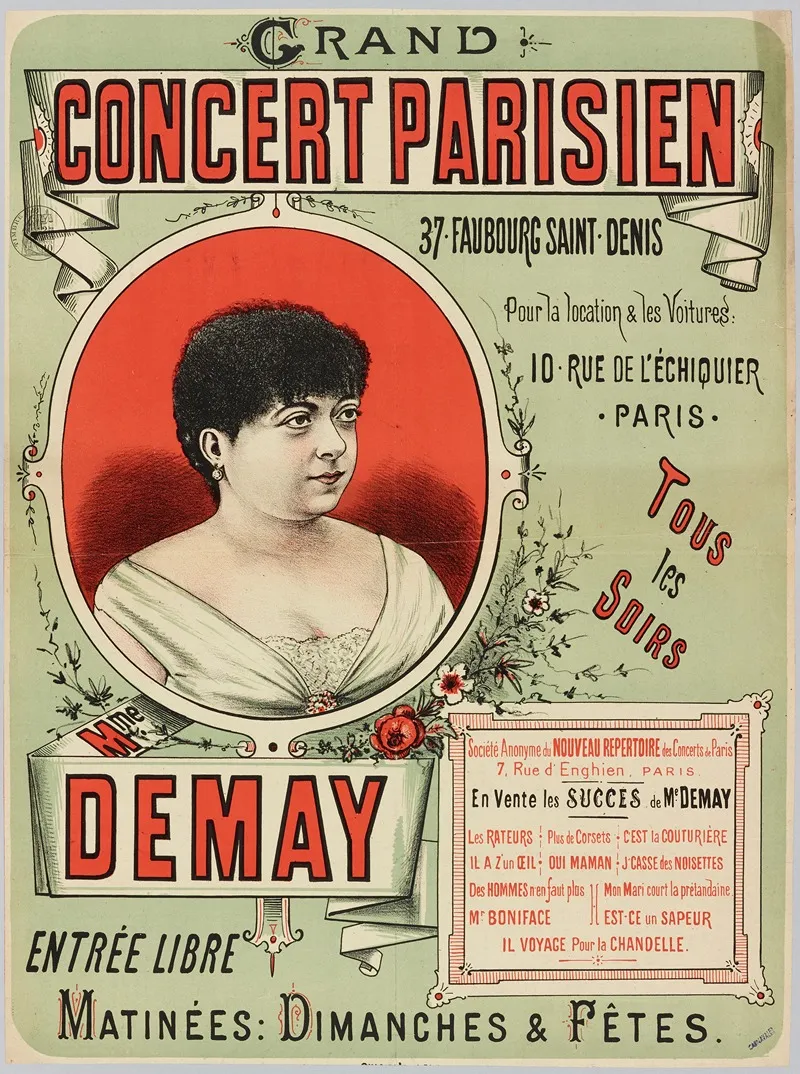 Grand Concert Parisien 37 Faubourg Saint Denis Pour La Location Les Voitures 10 Rue De Lechiquier Paris