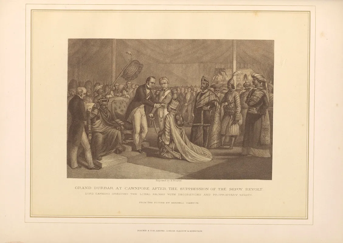 Grand Durbar At Cawnpore Marshall Claxton Wall Art by Thomas Archer - High-Resolution Digital Print