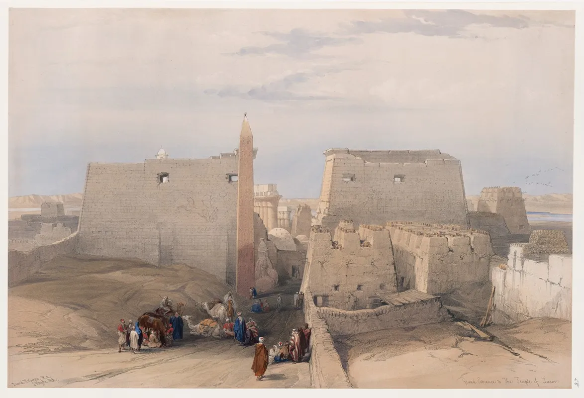 Grand Entrance To The Temple Of Luxor