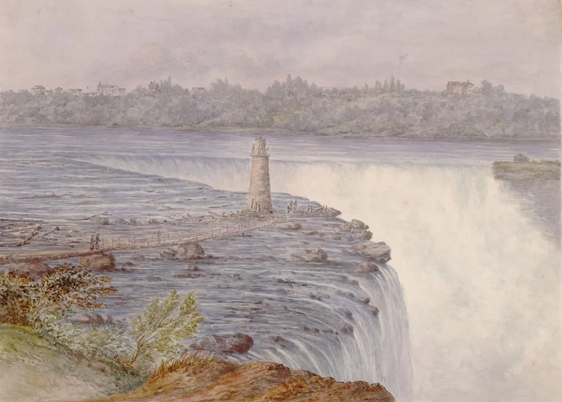 Grand Falls At Niagara From Near The Observatory Goat Island July 22 1846