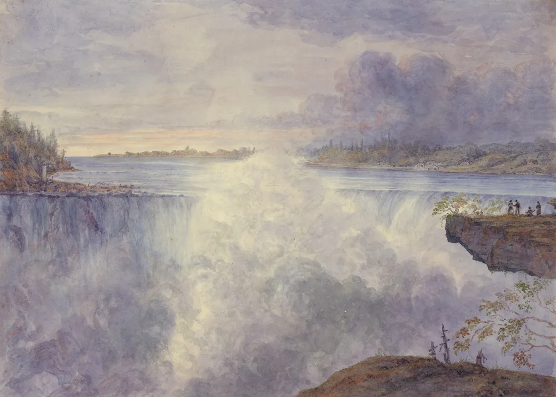 Grand Falls At Niagara From Near The Table Rock Canada Side July 22 1846