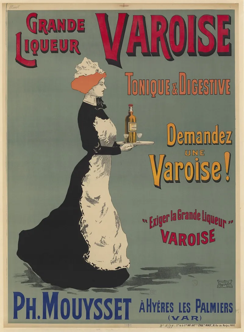 Grand Liqueur Varoise Ph Mouysset A Hyeres Les Palmiers Var Wall Art by Imp. J. Minot - High-Resolution Digital Print
