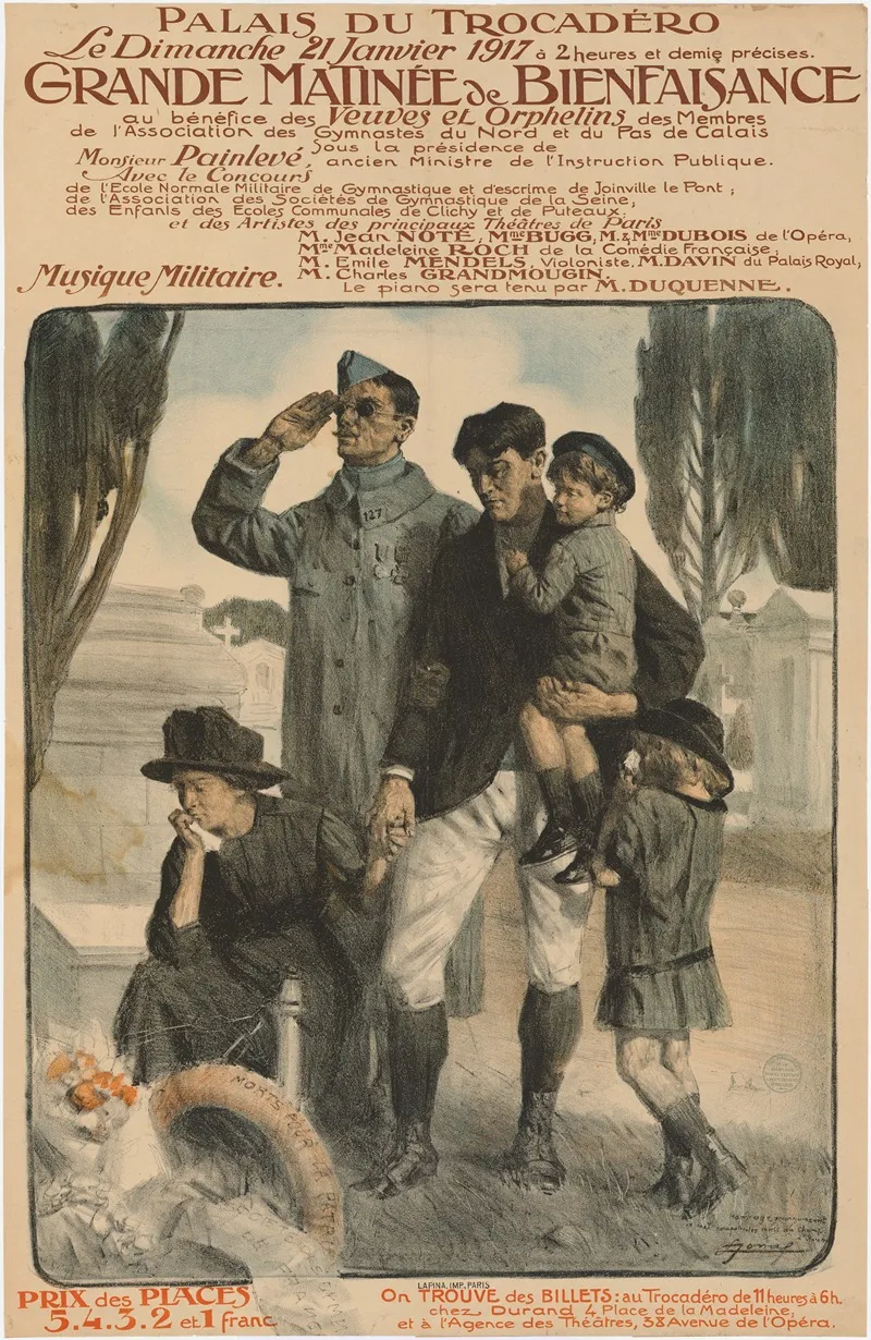 Grand Matinee De Bienfaisance Large Charity Matinee In Favor Of Widows And Orphans