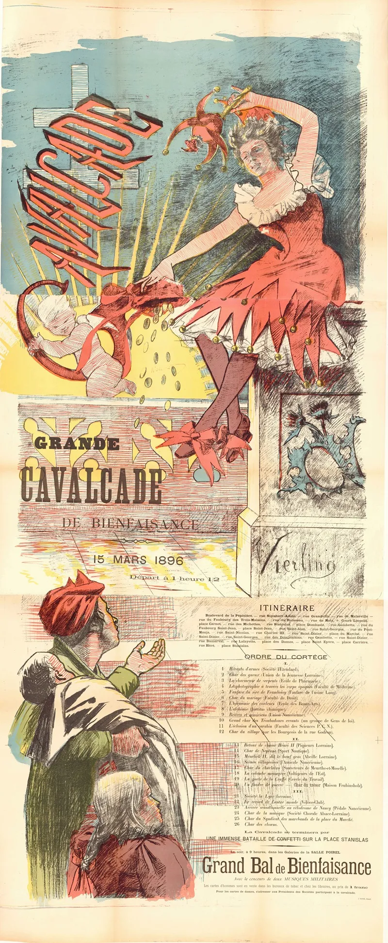 Grande Cavalcade De Bienfaisance Wall Art by Antoine Vierling - High-Resolution Digital Print