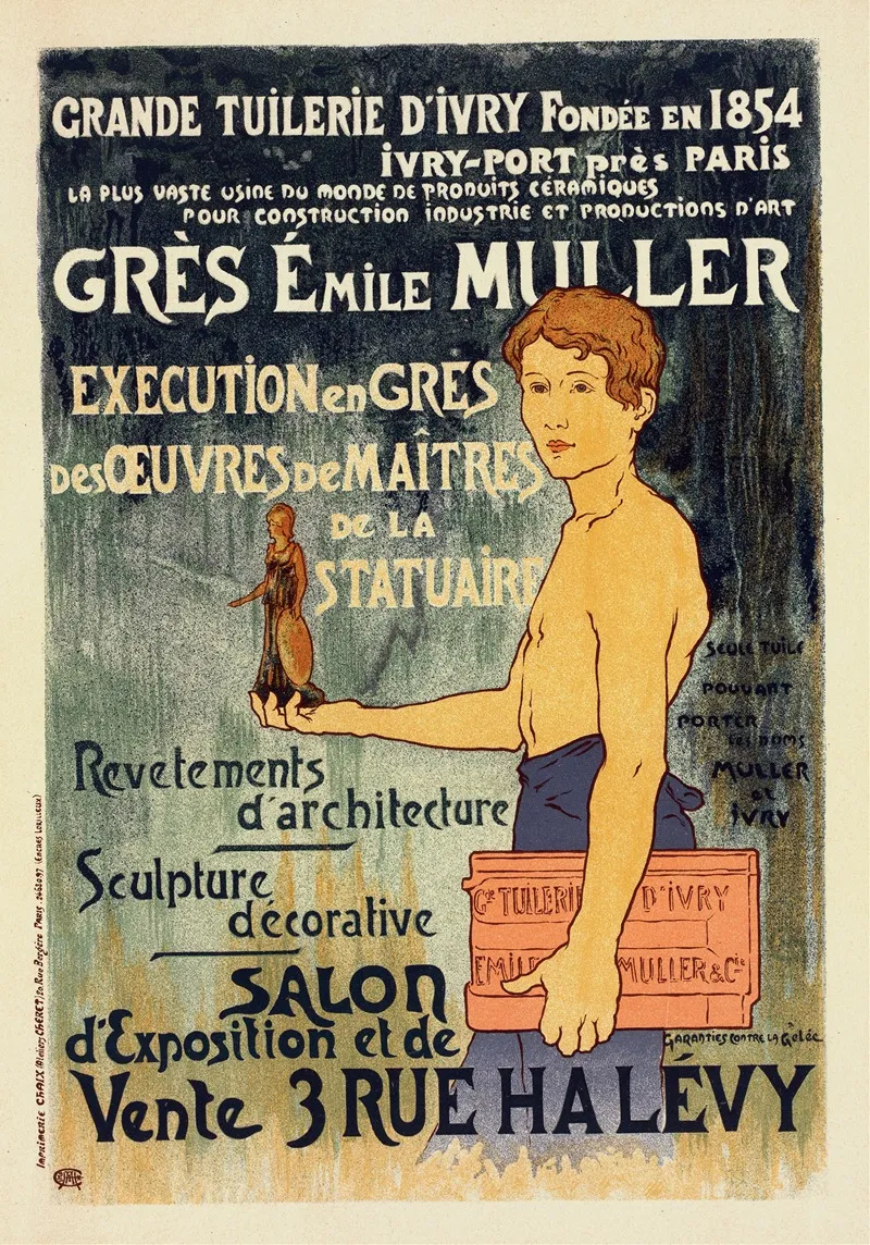 Grande Tuilerie Divry Wall Art by Alexandre Charpentier - High-Resolution Digital Print