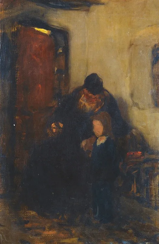 Grandfather And Child Wall Art by Nikolaos Gyzis - High-Resolution Digital Print