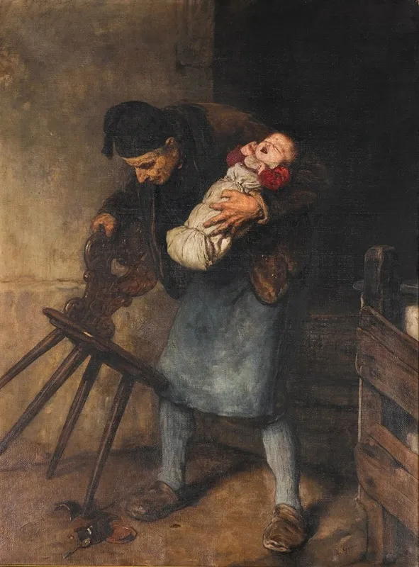 Grandfathers Favourite Wall Art by Nikolaos Gyzis - High-Resolution Digital Print
