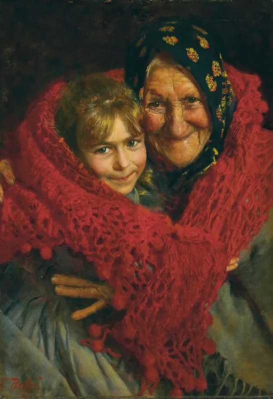 Grandmother And Child Wall Art by Gaetano Bellei - High-Resolution Digital Print