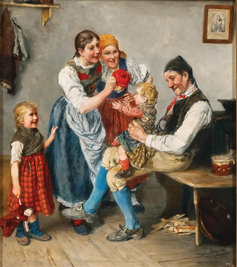 Grandpas Darling Wall Art by Theodor Schmidt - High-Resolution Digital Print