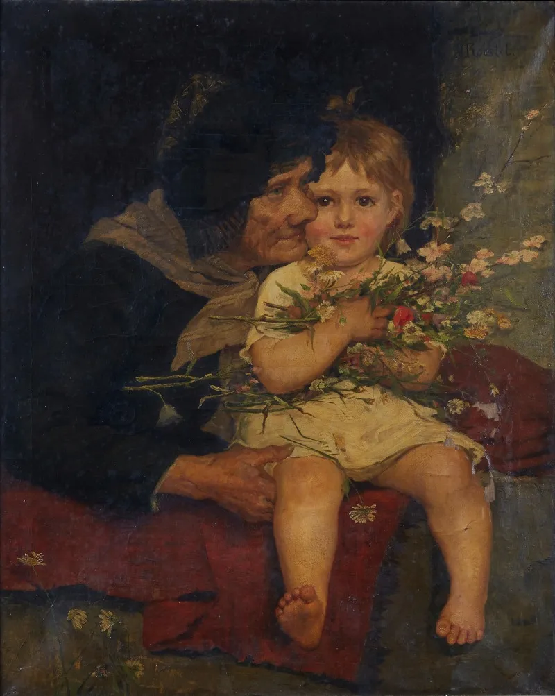 Grannys Little Darling Wall Art by Agathe Röstel - High-Resolution Digital Print