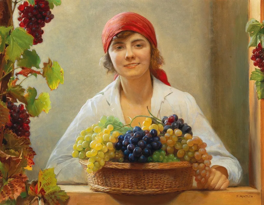 Grape Harvest 2 Wall Art by Franz von Matsch - High-Resolution Digital Print