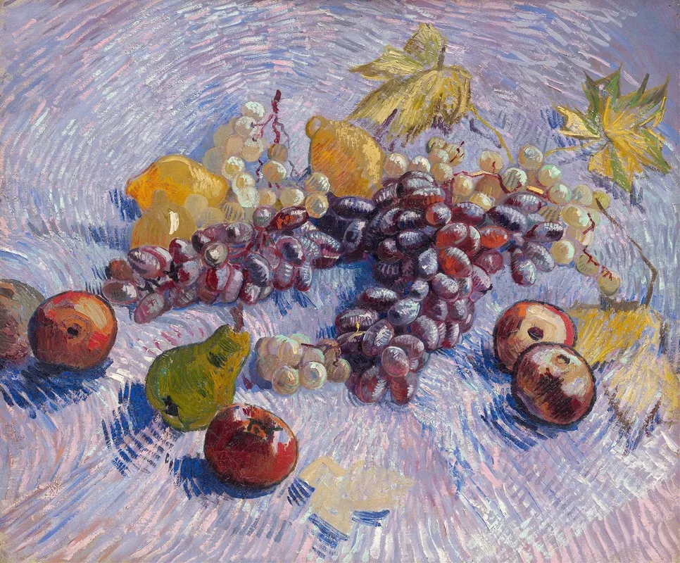 Grapes Lemons Pears And Apples Wall Art by Vincent van Gogh - High-Resolution Digital Print
