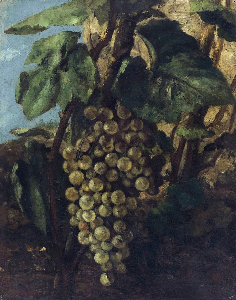 Grappe De Raisins Wall Art by Gustave Courbet - High-Resolution Digital Print