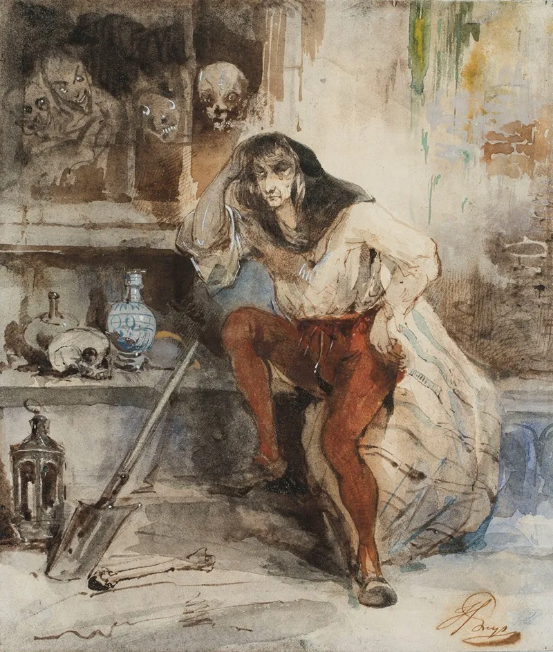 Gravedigger Wall Art by Henri Leys - High-Resolution Digital Print