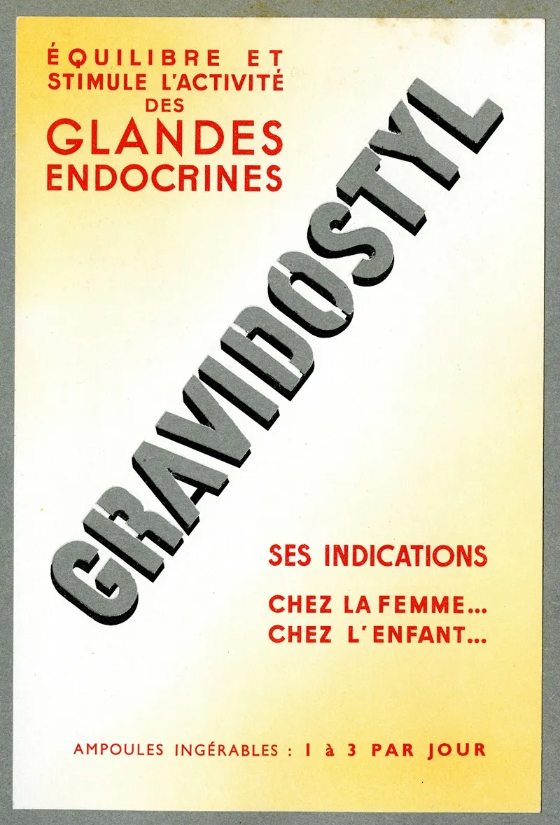 Gravidostyl 4 Wall Art by Laboratoires du docteur Roussel - High-Resolution Digital Print