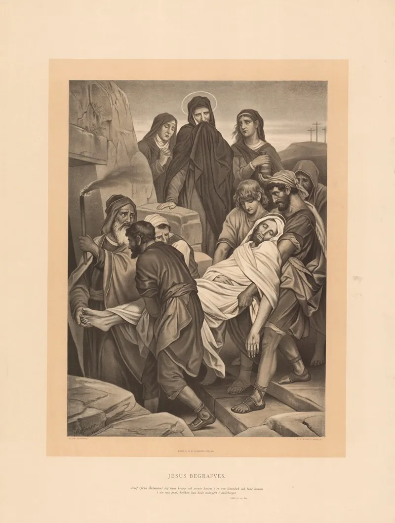 Gravlaeggelsen 3 Wall Art by Heinrich Hofmann - High-Resolution Digital Print
