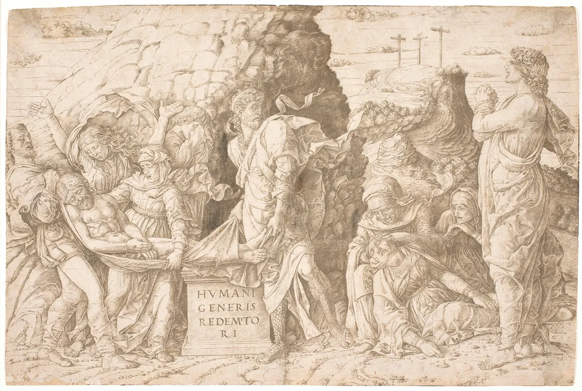 Gravlaeggelsen Wall Art by Andrea Mantegna - High-Resolution Digital Print