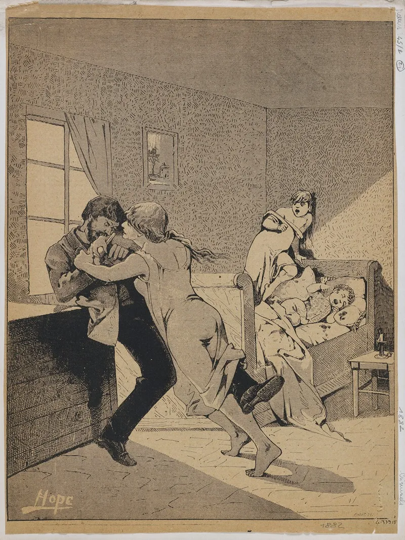 Gravure De Presse Le Journal Illustre Wall Art by Léon Choubrac - High-Resolution Digital Print