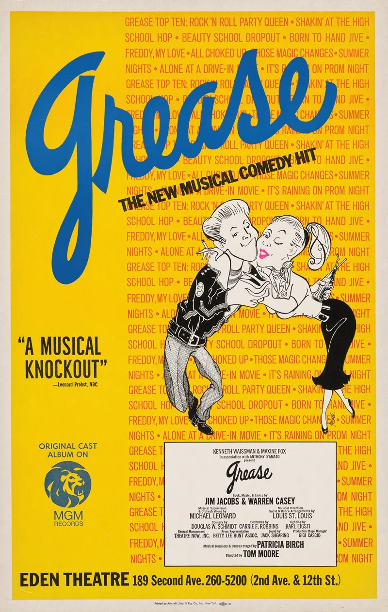 Grease Wall Art by Artcraft Lithograph - High-Resolution Digital Print