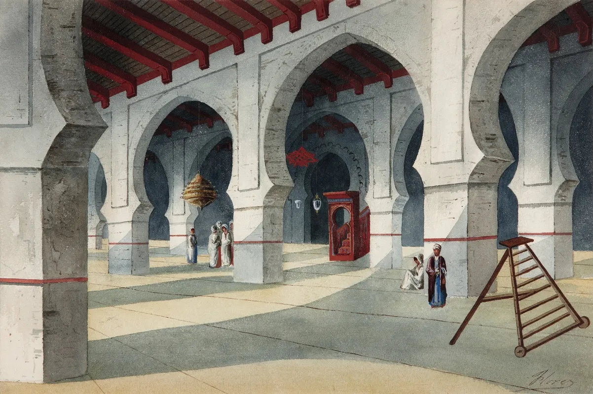 Great Mosque Wall Art by Eduardo Flórez Ibáñez - High-Resolution Digital Print