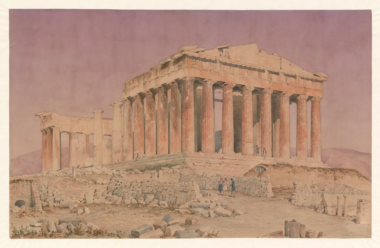 Greece Athens The Parthenon Seen From The Northwest