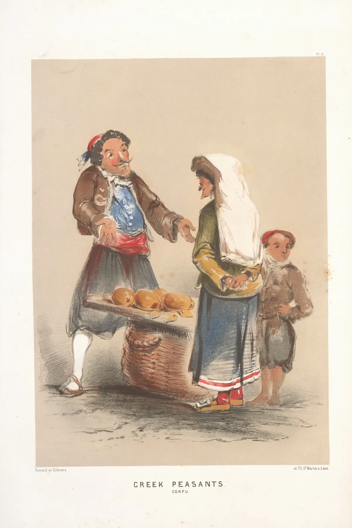 Greek Peasants Corfu Wall Art by Forbes MacBean - High-Resolution Digital Print