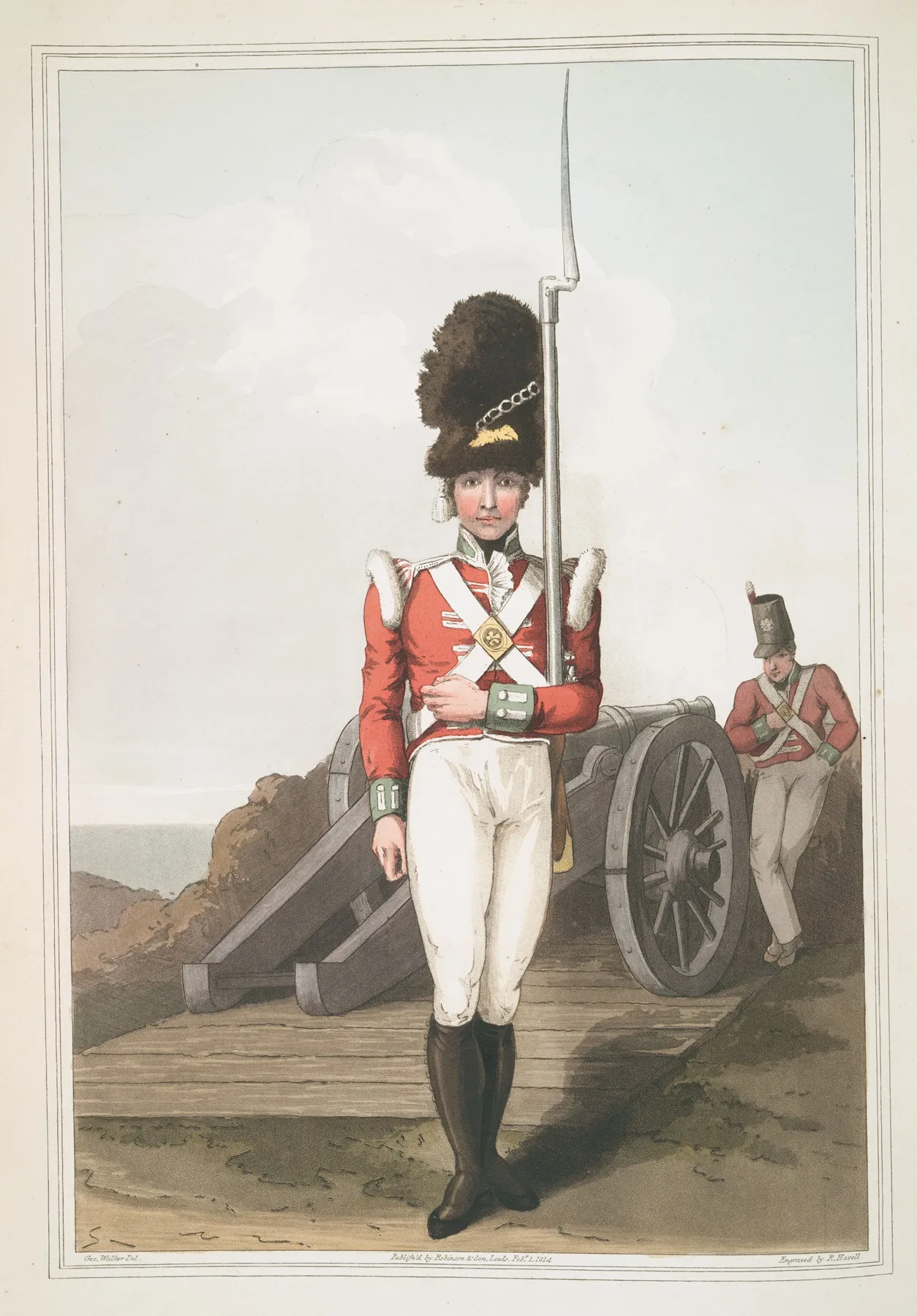 Grenadier Or The First West York Militia Plate 25 Wall Art by George Walker - High-Resolution Digital Print