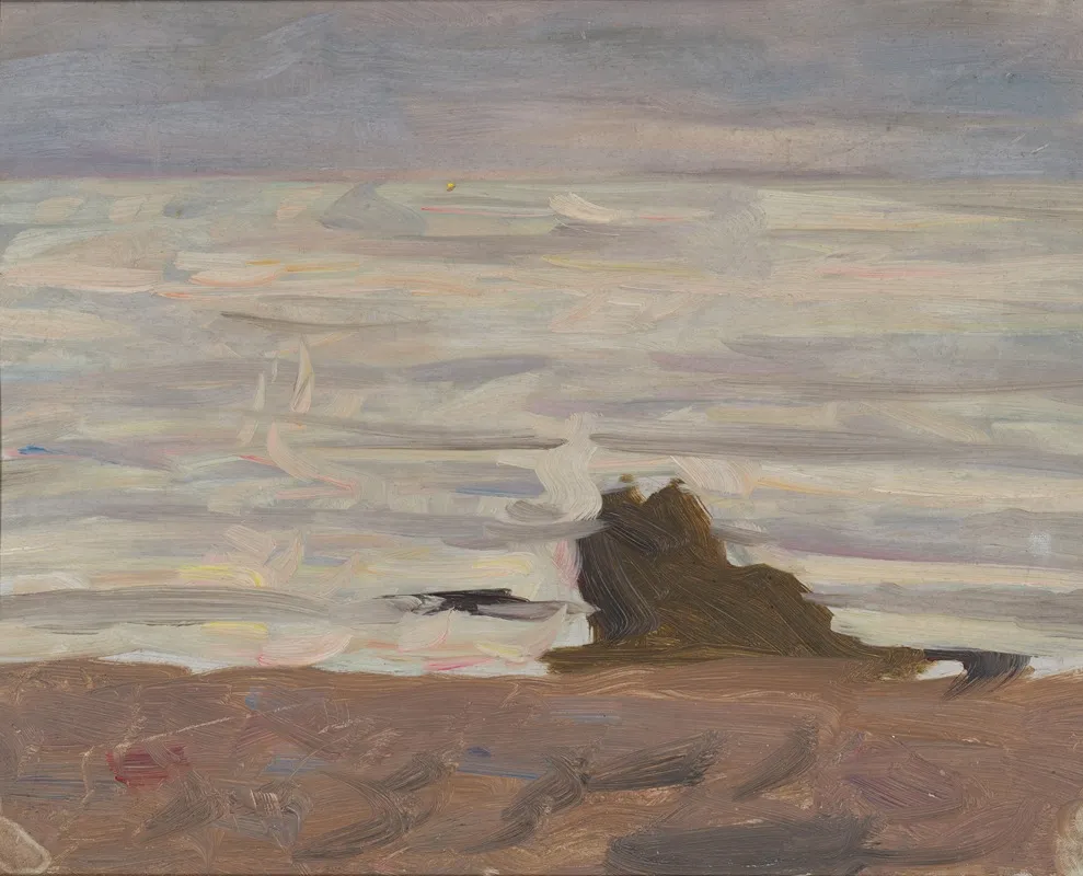 Grey Sea Arild Wall Art by Richard Bergh - High-Resolution Digital Print