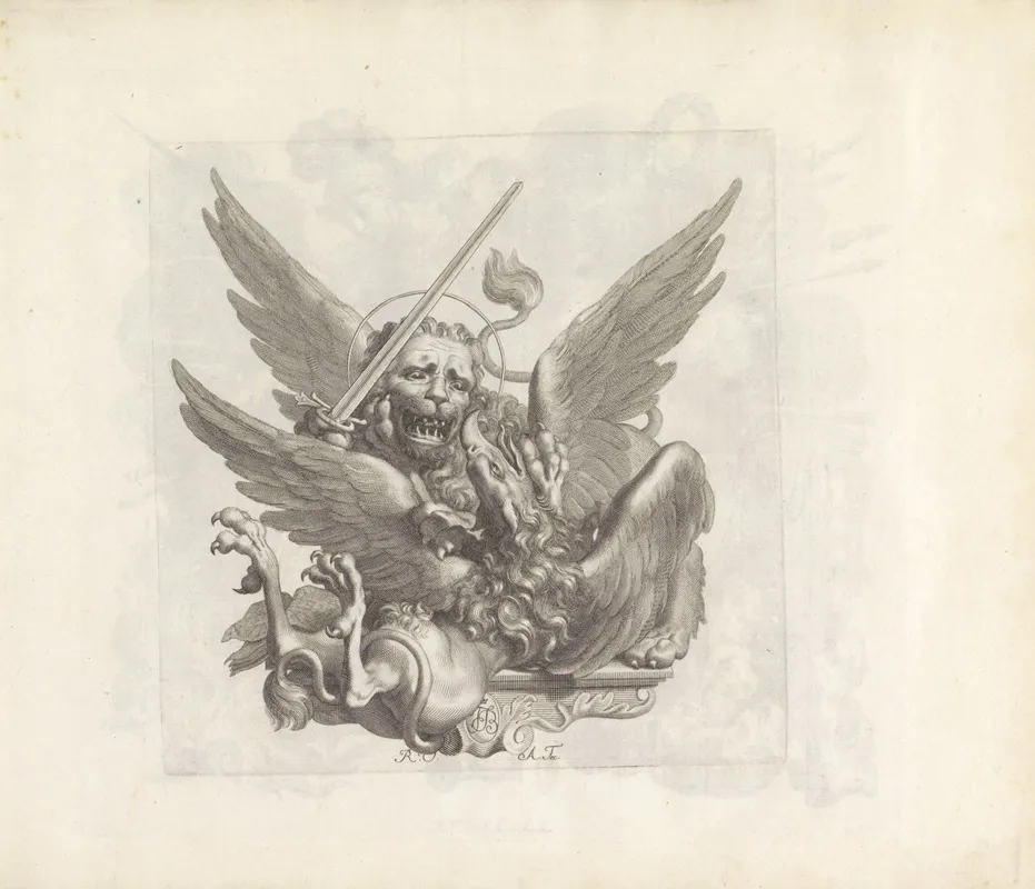 Griffioen Verslagen Door De Leeuw Van Sint Marcus Wall Art by Robert van Audenaerde - High-Resolution Digital Print