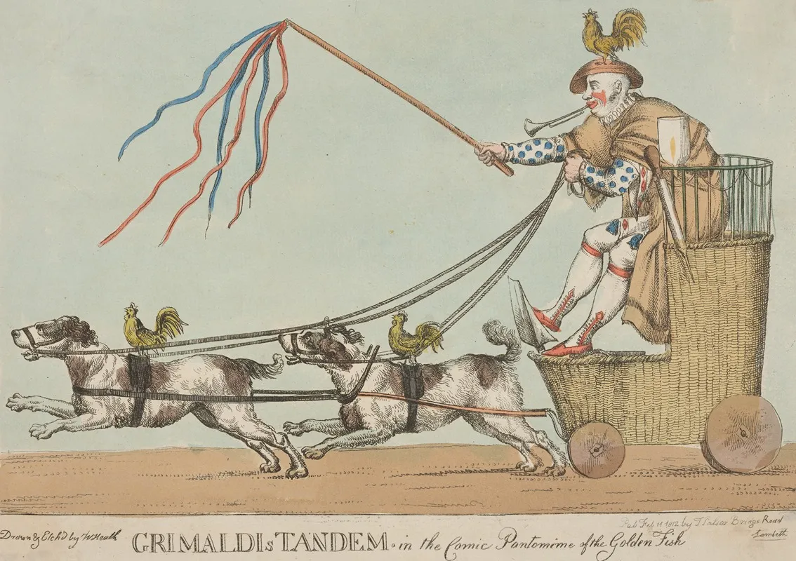 Grimaldis Tandem In The Comic Pantomime Of The Golden Fish