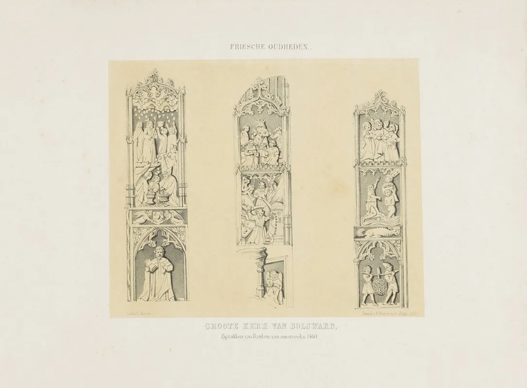Groote Kerk Van Bolsward Wall Art by Albert Martin - High-Resolution Digital Print