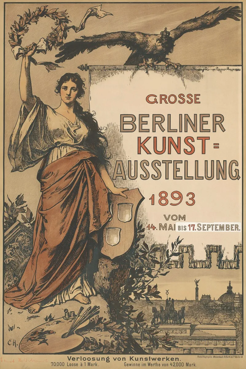 Grose Berliner Kunstausstellung 2 Wall Art by Ernst Paul Hildebrandt - High-Resolution Digital Print