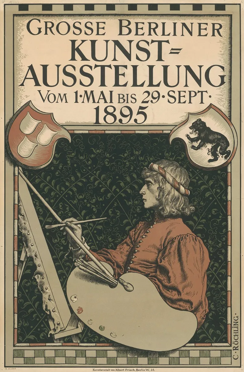 Grose Berliner Kunstausstellung Wall Art by Carl Röchling - High-Resolution Digital Print