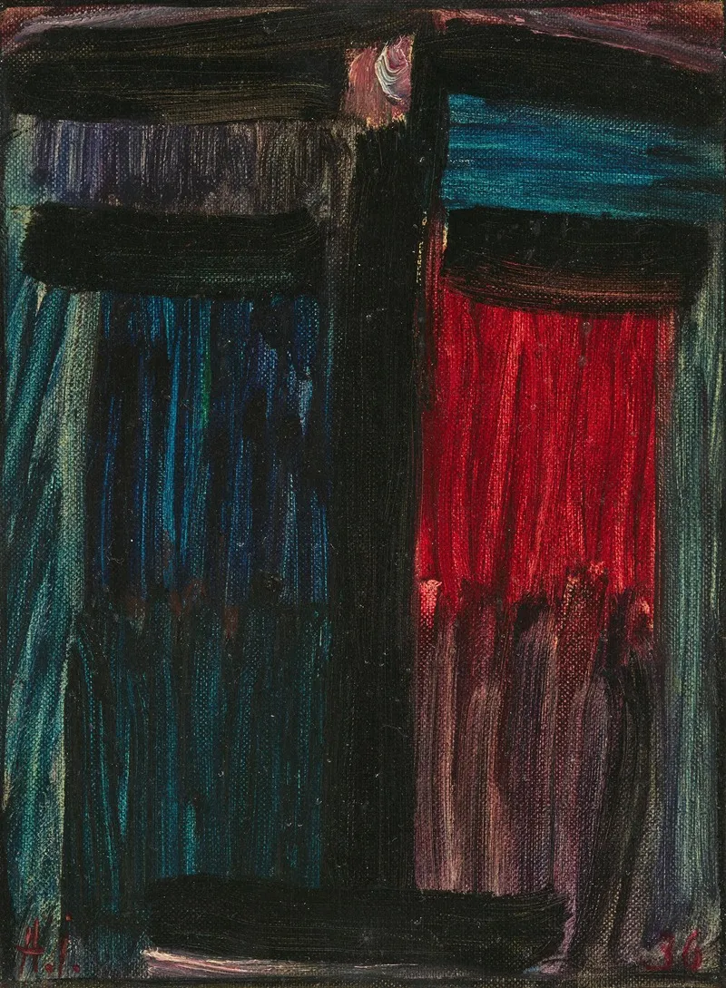 Grose Meditation Bevor Es Nacht Wird Great Meditation Before Night Falls Wall Art by Alexej von Jawlensky - High-Resolution Digital Print