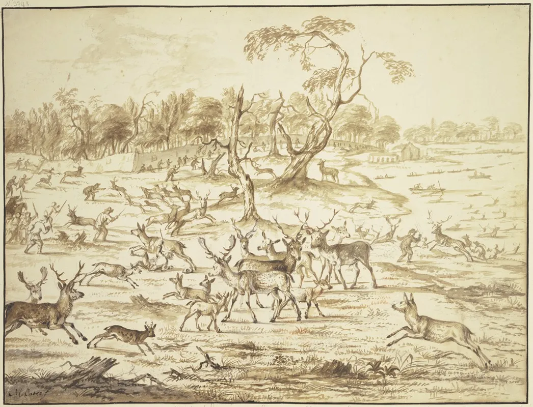 Grose Treibjagd Wall Art by Michiel Carree - High-Resolution Digital Print