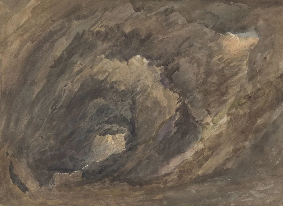 Grotto Interior Wall Art by David Cox - High-Resolution Digital Print