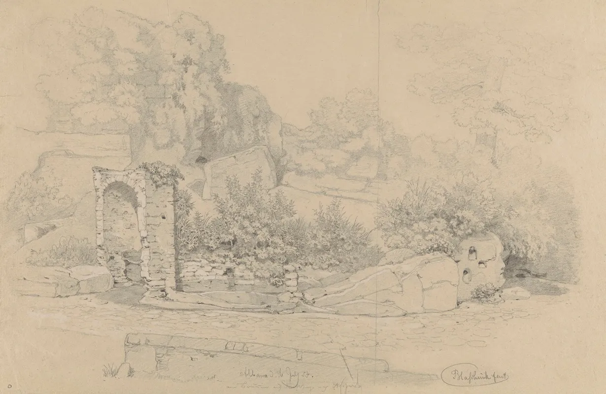 Grottoes And Ruins In Albano