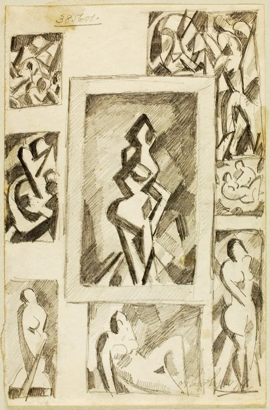 Group Of Abstract Nudes