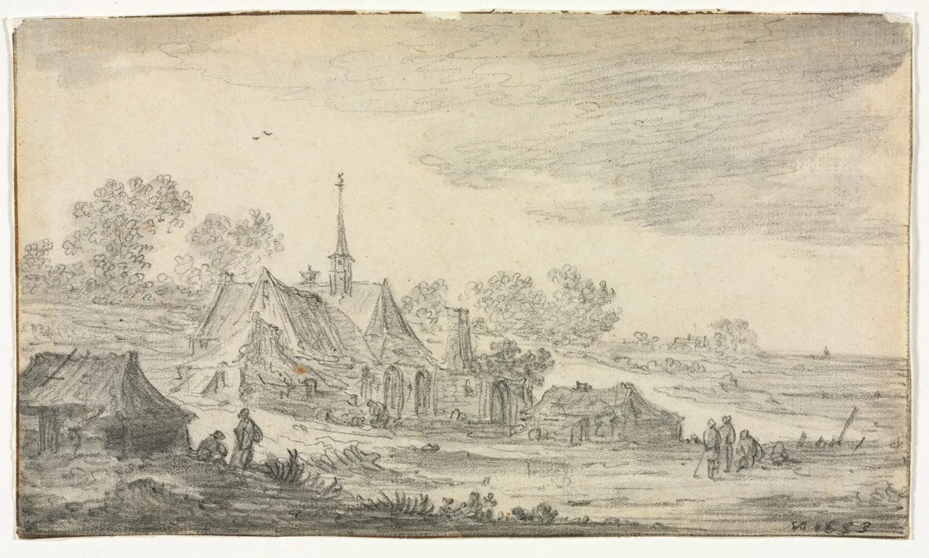 Group Of Buildings On A Seashore
