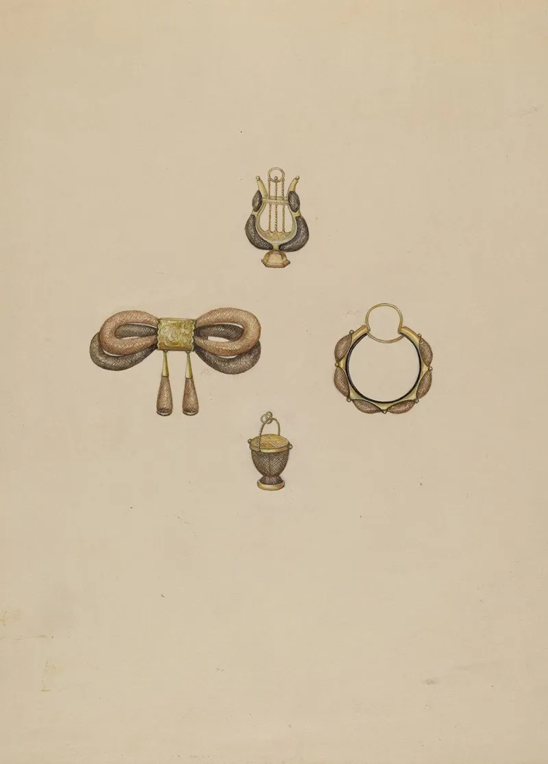Group Of Hair Jewelry