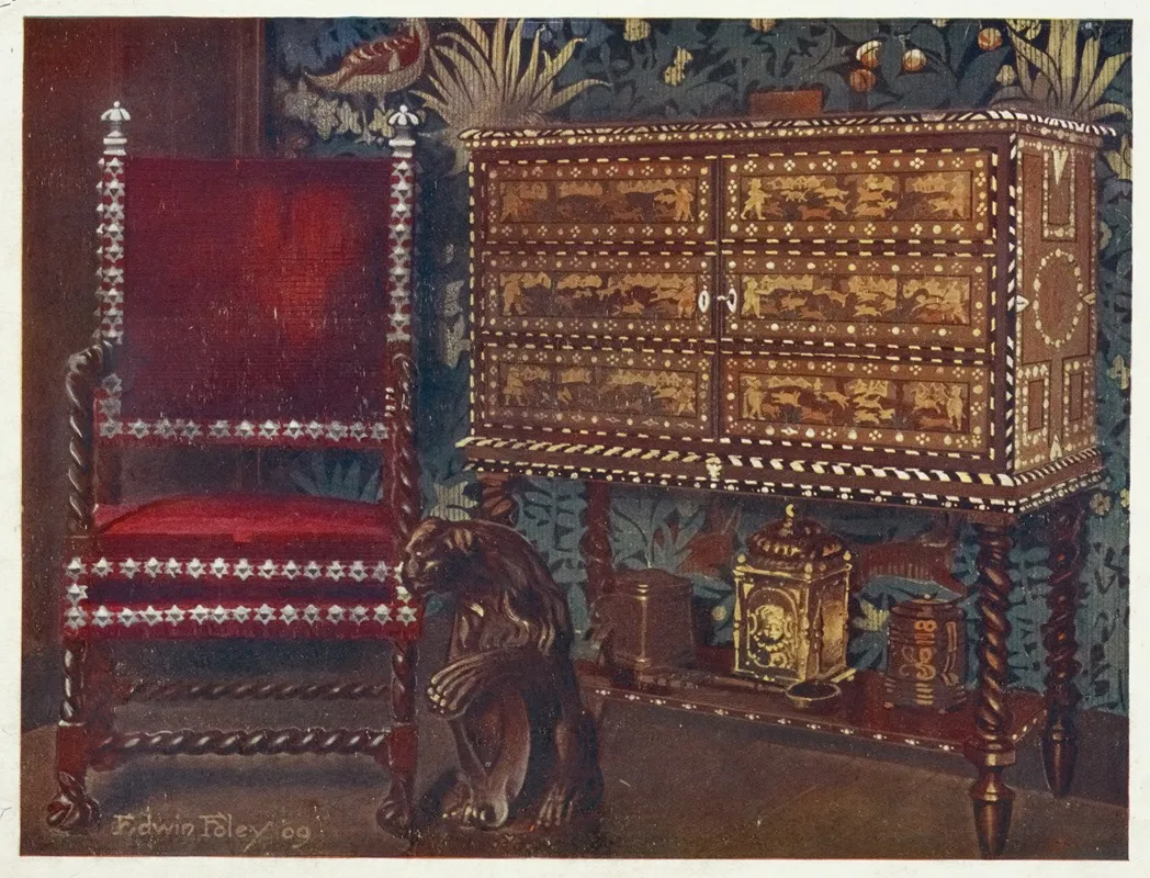 Group Of Late Sixteenth Century Continental Furniture Wall Art by Edwin Foley - High-Resolution Digital Print